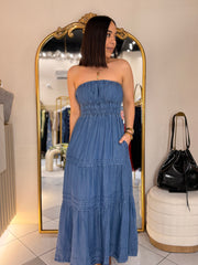 MICHEL DENIM DRESS