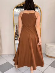 BROWN DRESS CLAUDIA