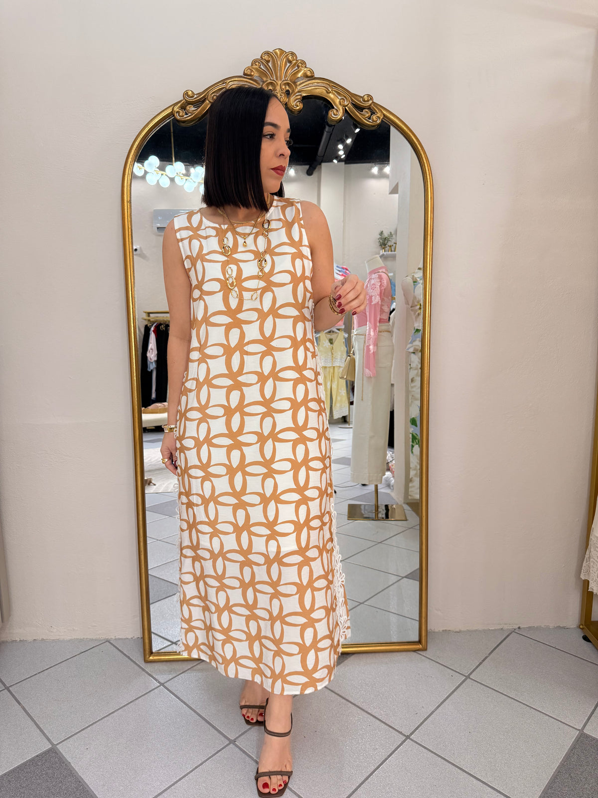 NELIZA BEIGE DRESS