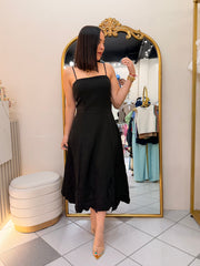 YAMILET" BLACK DRESS ELEGANTE