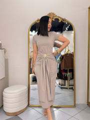 ERIKA BEIGE DRESS