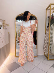 PINK  FLORAL  JUMPSUIT
