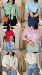 BLUSAS MANGA EN HILO OVERSIZES