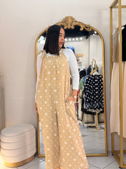 DAISY” TAUPE JUMPSUIT