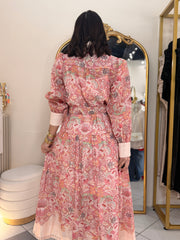 KAREN¨ FLORAL PINK DRESS