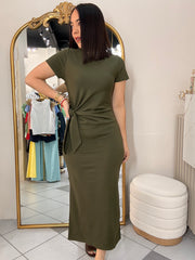 TIFANY” OLIVE DRESS