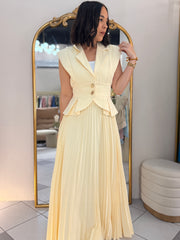 BEIGE ELEGANTE SET DOS PIEZAS