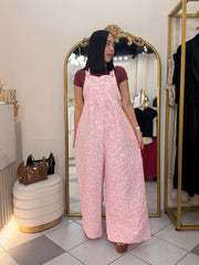 PINK” FLORAL JUMPSUIT