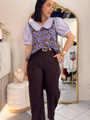 PANTALÓN ELEGANTE CHOCOLATE
