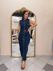 DENIM MIDI DRESS