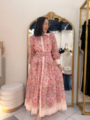 KAREN¨ FLORAL PINK DRESS