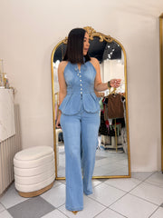 GRACIA"  DENIM SET DOS PIEZAS