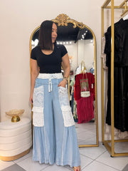 ALESKA" PANTALO LIGHT DENIM