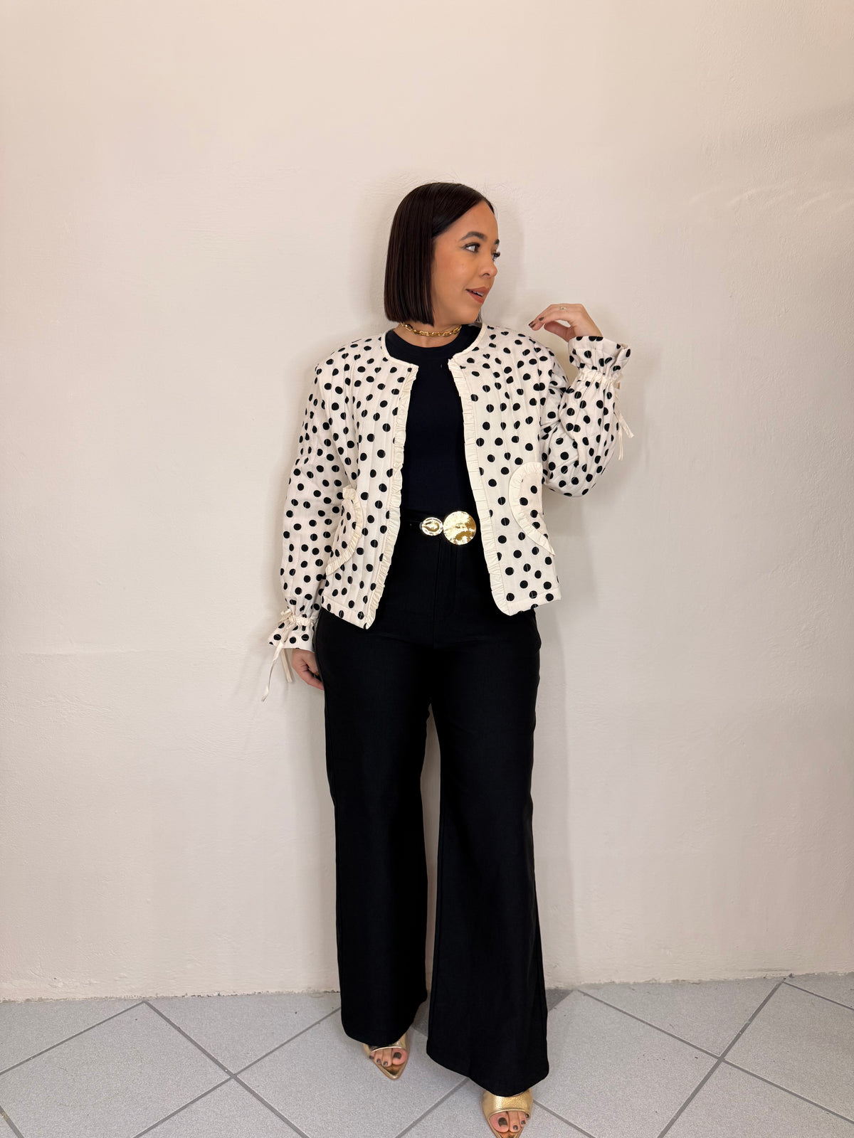 LEILA POLKA DOT JACKET