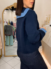 MICHELLE” NAVY SWEATER
