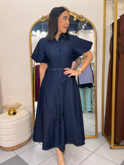 ANELIS" DENIM DRESS- CORRE PEQ