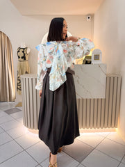 BLUSA DE FLORES ELEGANTE