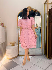 VESTIDO ELEGANTE ROSA