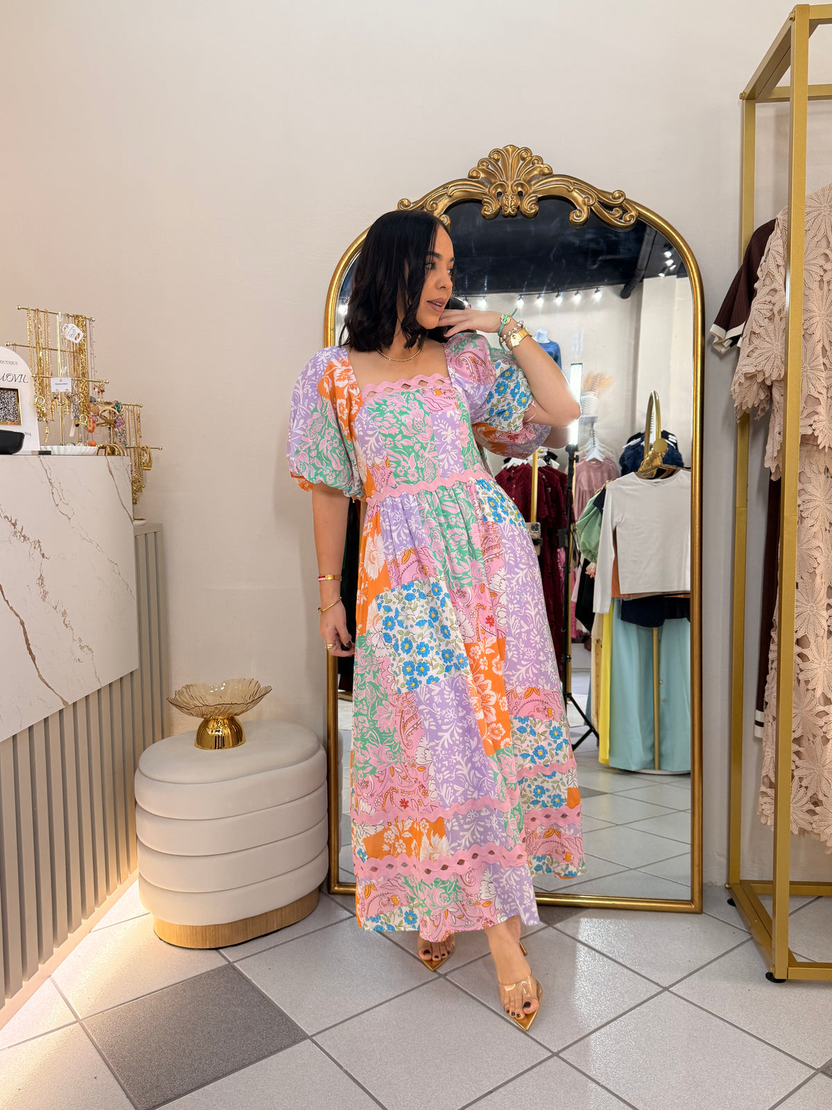 MICHELLE" FLORAL DRESS