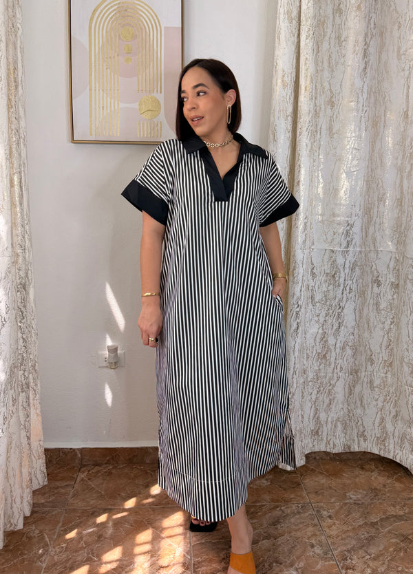 BLACK MIDI POLO DRES