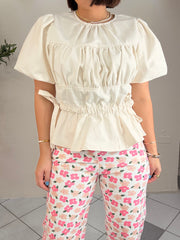 AIMARA- BEIGE LUXE TOP