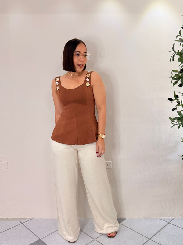 GABRIELA¨ BROWN TOP