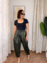 ZEBRA  GREEN PANT