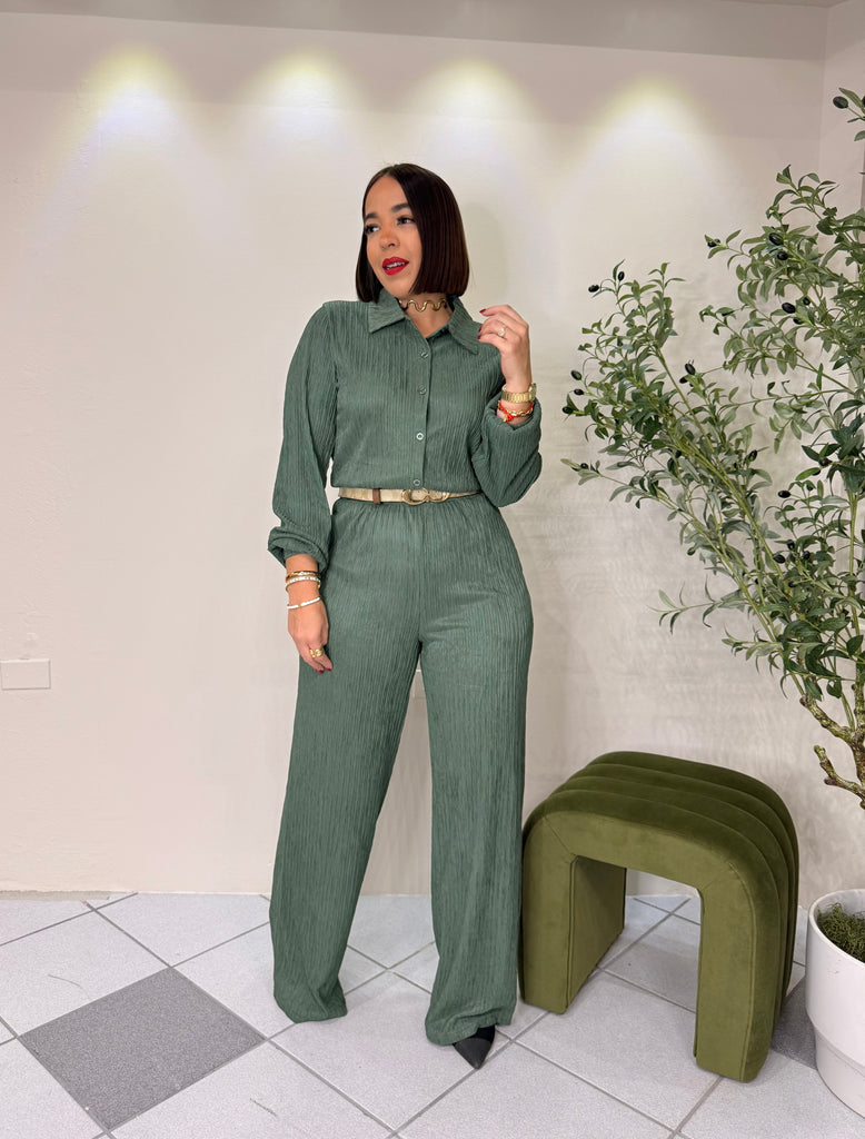 ELENA¨OLIVE JUMPSUIT
