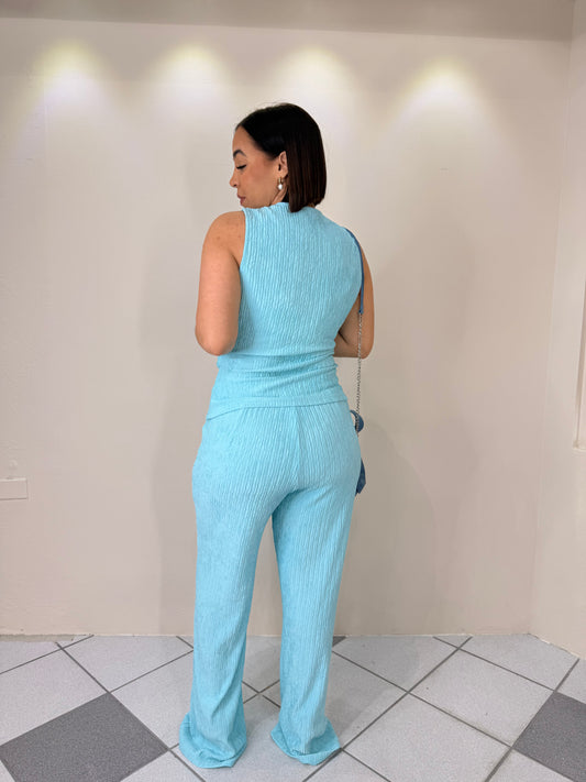 VIVIANA- BABY BLUE SET DOS PIEZAS