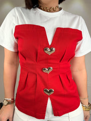 GABRIELA-RED LOVE TOP