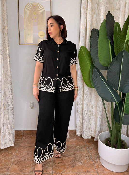 BLACK"  SET DOS PIEZAS