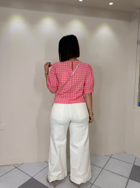 LIA DENIM WHITE PANT