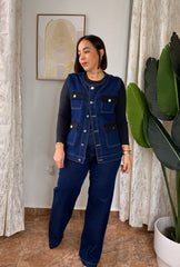 MICHELLE" DENIM SET DOS PIEZA