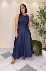 AMELIA" DENIM DRESS
