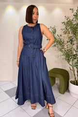 AMELIA" DENIM DRESS