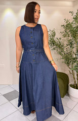AMELIA" DENIM DRESS