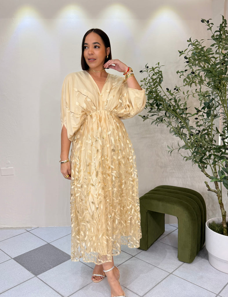 CRISTAL " BEIGE DRESS