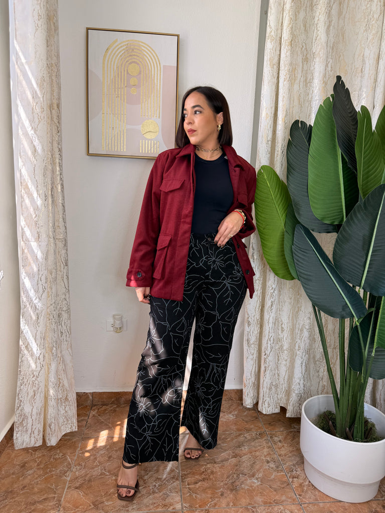 PRINT FLORAL STRETCH PANT