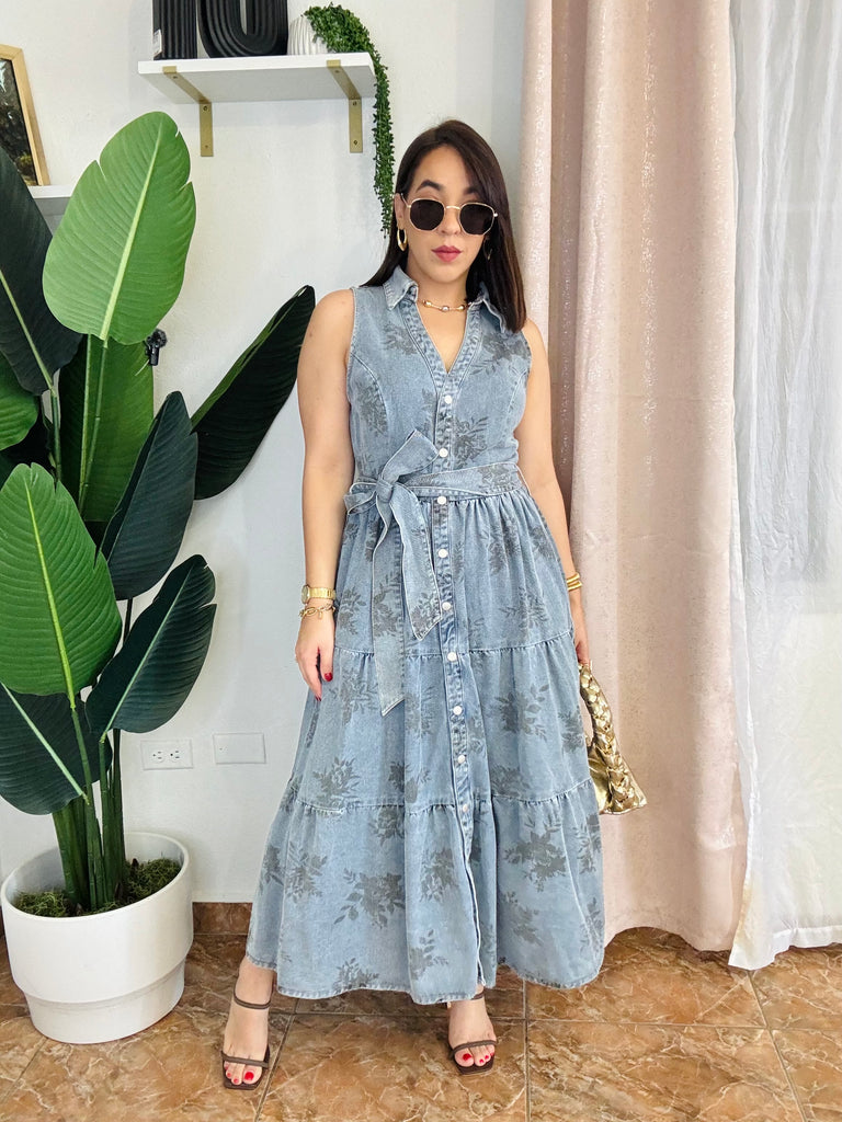 ADARA” DENIM DRESS