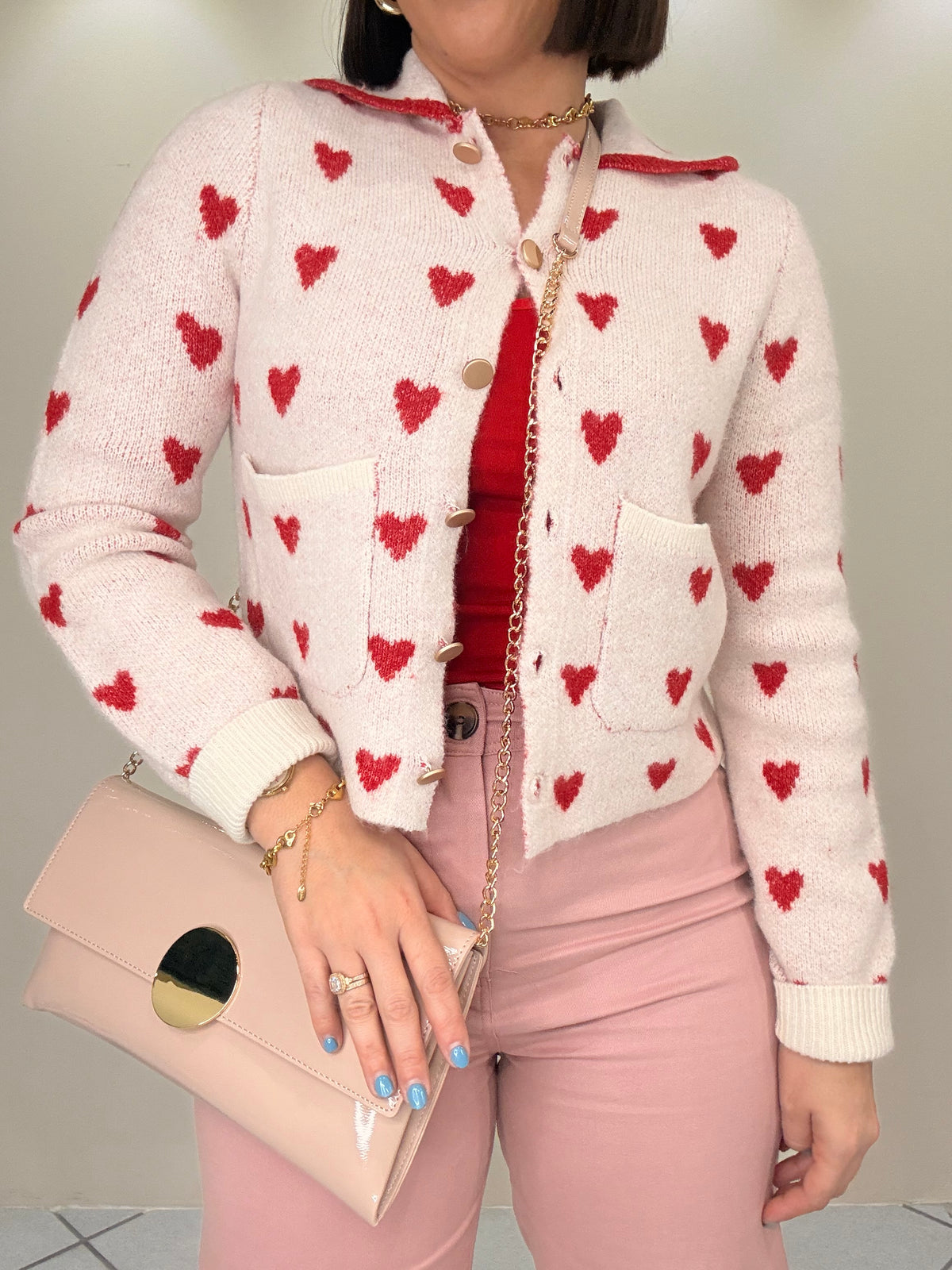 SWEATER TOP CORAZONES