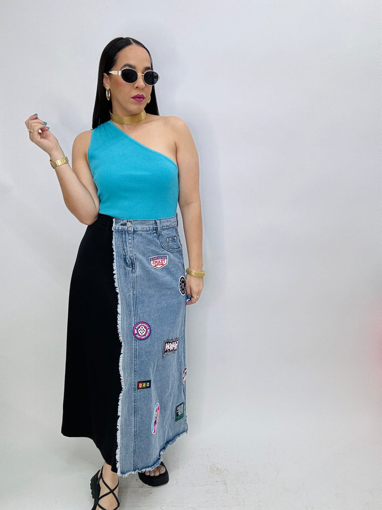 NOELIA” TOS BLANCA, NEGRA , AZUL