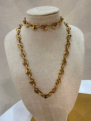 HEART SET COLLAR Y PULSERA  EN STEEL