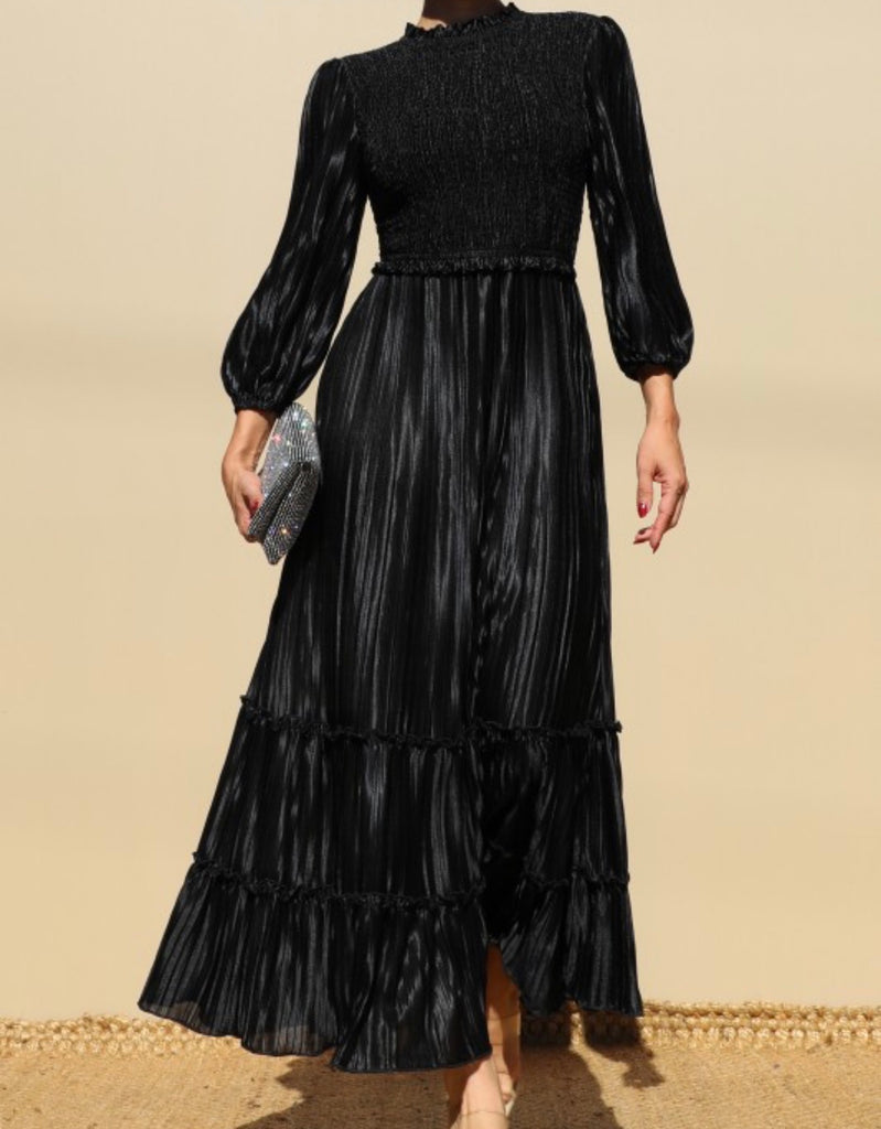 PRE ORDEN - PAOLA" BLACK  DRESS llega 16 Dic