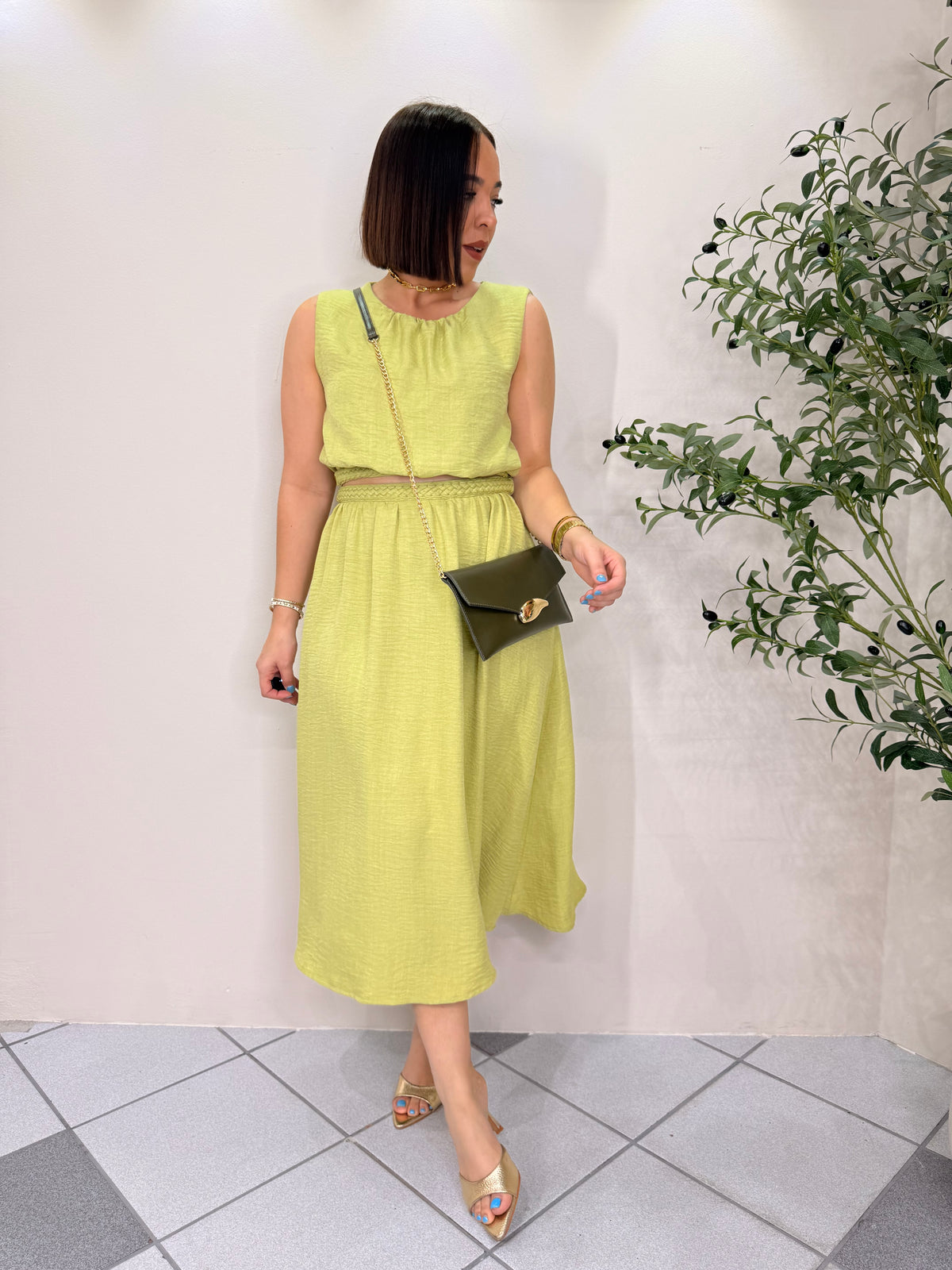 BRIANA- GREEN  SET DOS PIEZAS