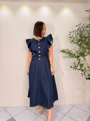 NEYSHA DARK DENIM DRESS