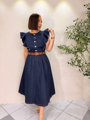NEYSHA DARK DENIM DRESS