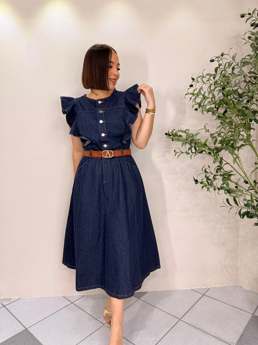 PRE ORDEN NEYSHA DARK DENIM DRESS