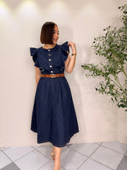 NEYSHA DARK DENIM DRESS
