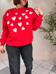 SWEATER  RED CORAZONES