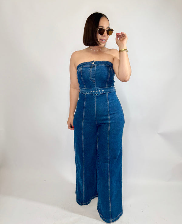 LINETH¨DENIM JUMPSUIT